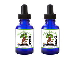 2 Bottle Pack of Premium CBD Hemp Oil from That's Natural! - 500mg Total