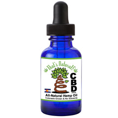 1 Bottle Premium CBD Hemp Oil from That's Natural!  250mg